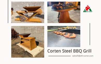 Corten Steel BBQ Grill